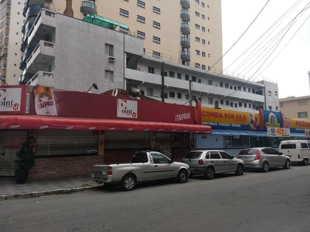 Apto Canto Do Forte - Praia Grande - Local Privilegiado - 100 Metros Da Praia - Internet Inclusa ภายนอก รูปภาพ