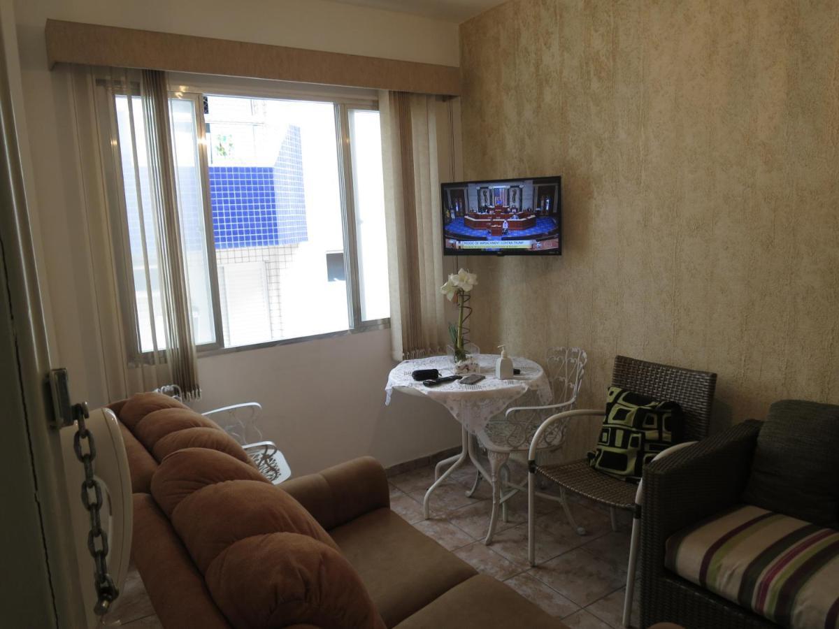 Apto Canto Do Forte - Praia Grande - Local Privilegiado - 100 Metros Da Praia - Internet Inclusa ภายนอก รูปภาพ