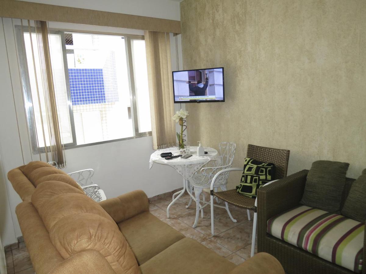 Apto Canto Do Forte - Praia Grande - Local Privilegiado - 100 Metros Da Praia - Internet Inclusa ภายนอก รูปภาพ